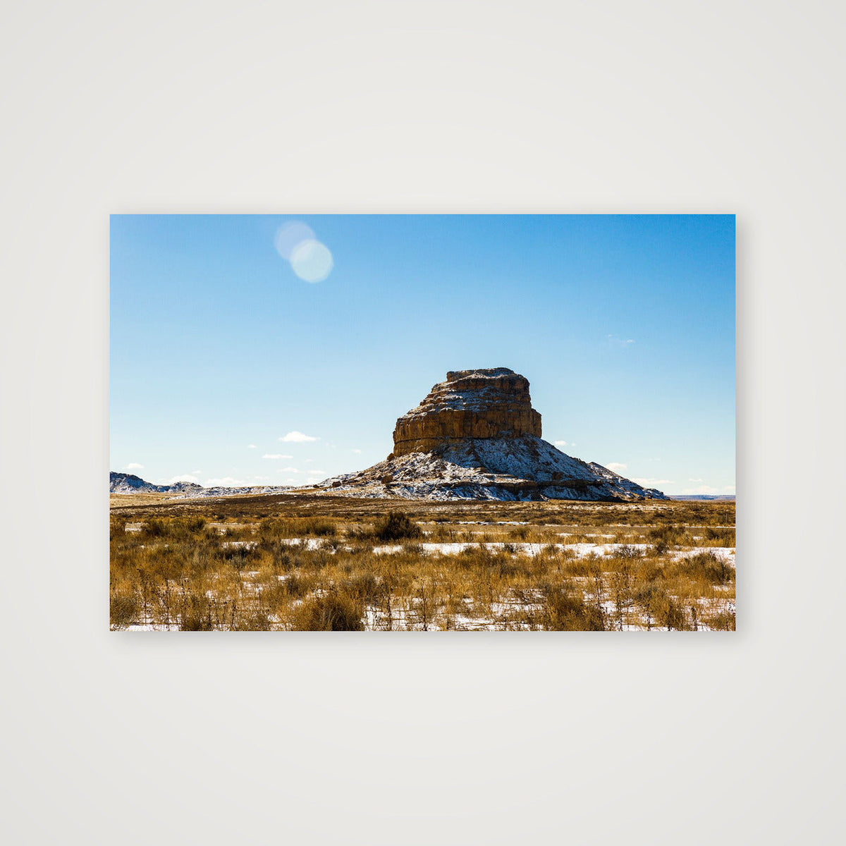 Desert Butte in Winter Light — 152×102cm, 60×40" Print only