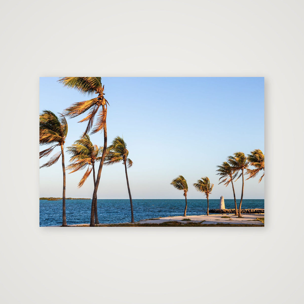 Palms and Beacon, Marathon Key — 152×102cm, 60×40" Print only