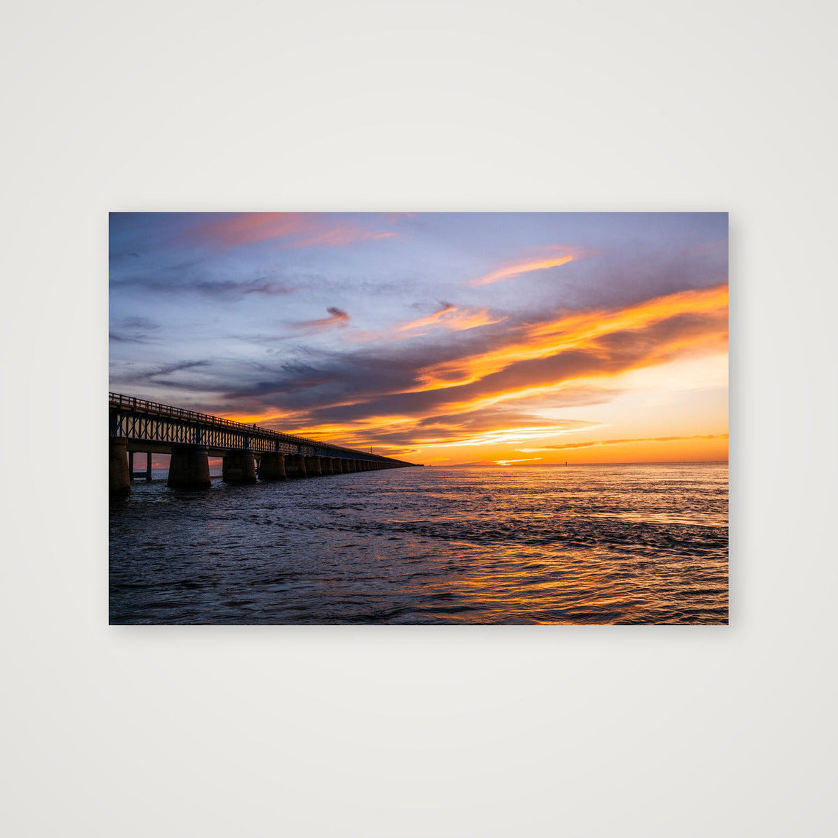 Seven Mile Bridge at Dusk — 152×102cm, 60×40" Print only